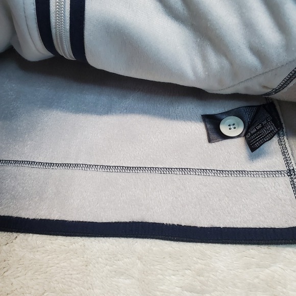 The North Face Gray Knit Cozy Casual Fleece Lined Full Zip Hoodie Jacket Large - Picture 4 of 9